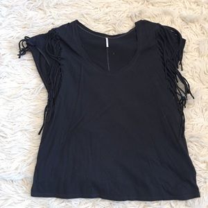 Free People fringe tee